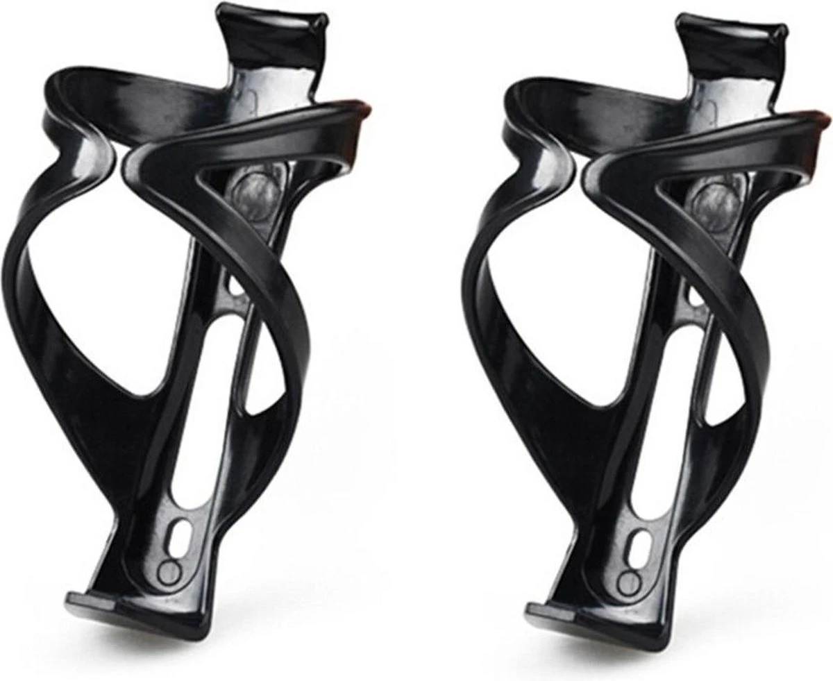 2 Stuks Ultra Lichtgewicht Bidonhouders - Krachtige Verstevigde Klemmen - Zwart - Weegt Slechts 23 Gram!