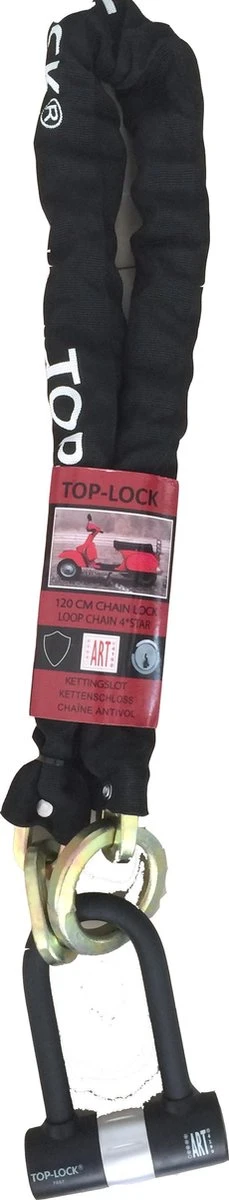Kettingslot TopLock ART4 - 120cm - Loop + Verlengde U-slot - Afbeelding 7