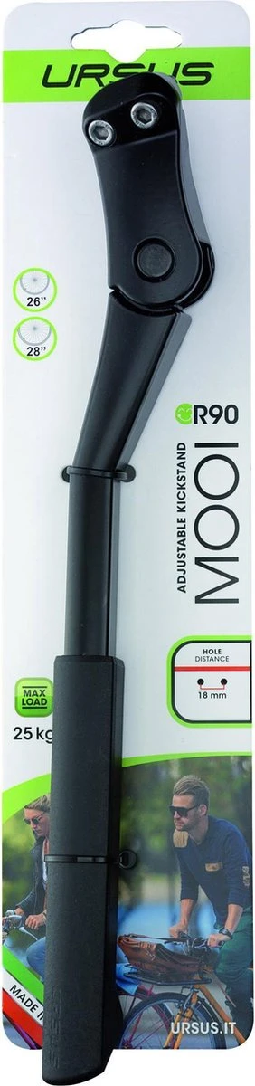 Ursus Standaard Mooi Rear Aluminium 26/28 Inch Zwart - Afbeelding 2