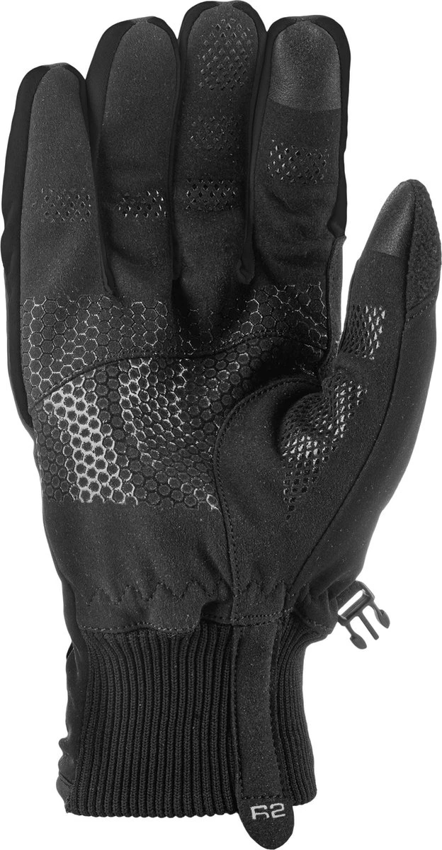 Luxe Winter Handschoen - Warm Door Dikke Stof En Thinsulate - Waterproof - Windvrij - Touchscreen Fietshandschoen - Reflecterend - Unisex R2 -R2 - Storm Winter Fietshandschoenen - Zwart - Maat XXL / 10 - Afbeelding 2