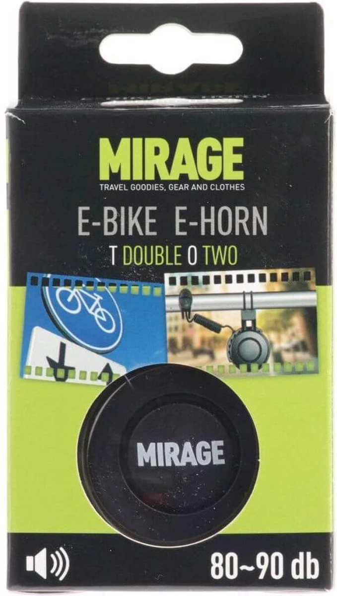 Merkloos Elektrische Fietsbel Mirage T-002 - USB Oplaadbaar - 80 ~ 90dB - Afbeelding 2