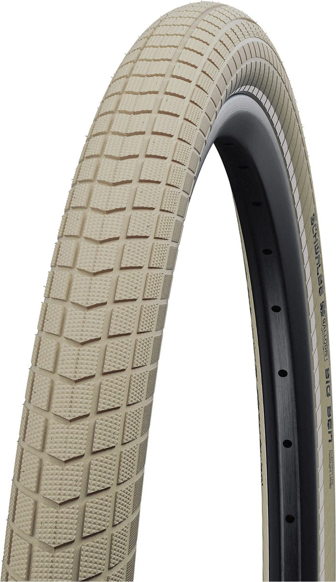 Schwalbe Buitenband - Big Ben K-Guard - 28 Inch X 2.00 - Creme Reflecterend - Afbeelding 3
