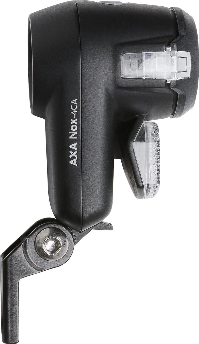 AXA Nox City 4 Lux - Fietslamp Voorlicht - LED Koplamp - Fietsverlichting Op Batterij - Auto/Off - Zwart - Afbeelding 2