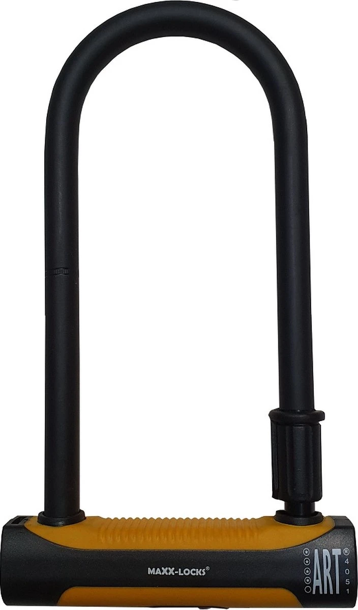 Maxx-Locks Raglan Beugelslot / Fietsslot / Motorslot / Scooterslot ART 4 - Geel - 32 Cm - Afbeelding 4