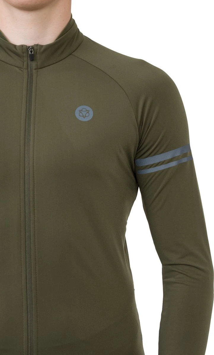 AGU Thermo Fietsshirt Lange Mouwen Essential Heren - Army Green - XL - Afbeelding 5
