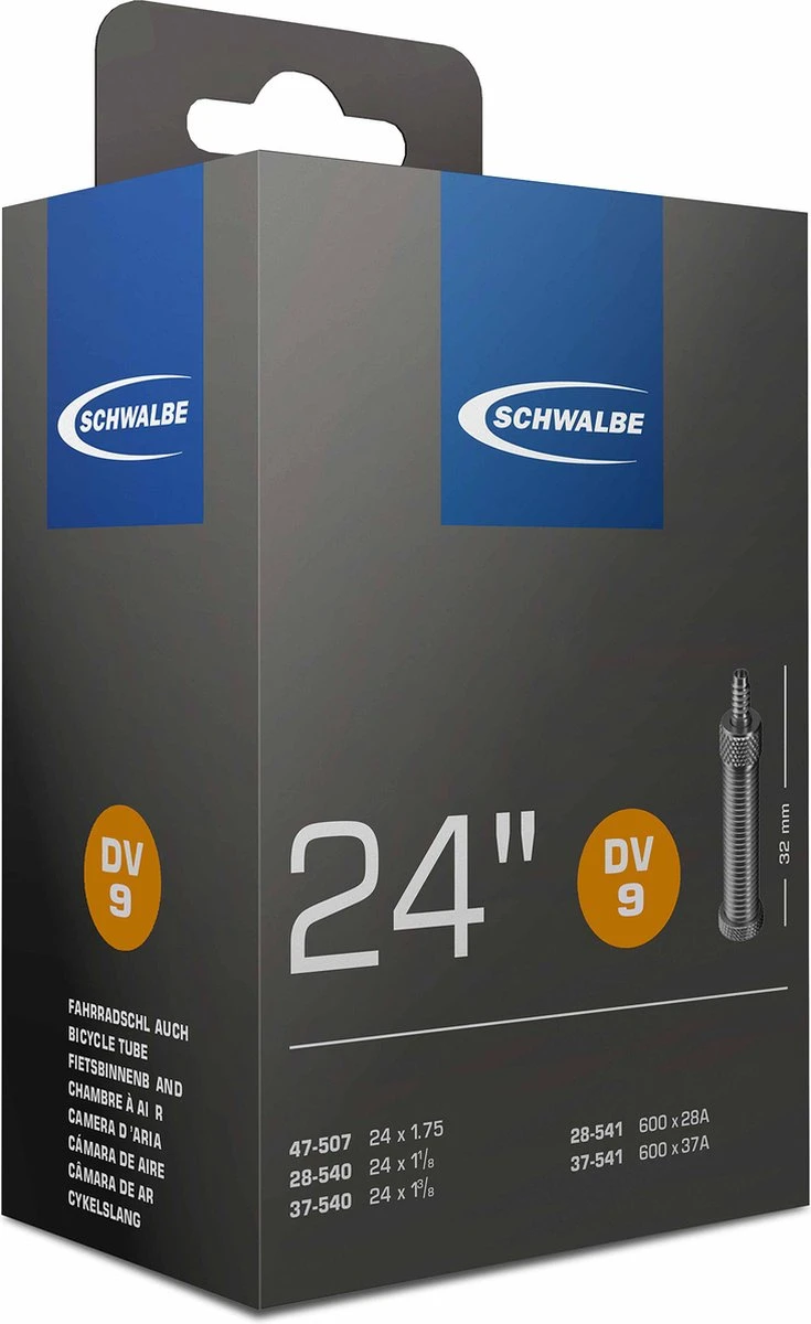 Schwalbe Binnenband - DV9 - 24 Inch X 1 1/8 - 1.75 - Hollands Ventiel - 32mm - Afbeelding 5
