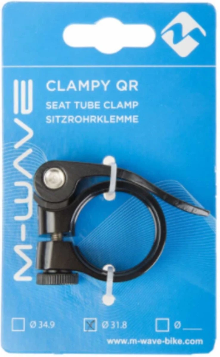 M-Wave Zadelpenklem Met Snelspanner - Ø 31.8 Mm - Zwart - Afbeelding 3
