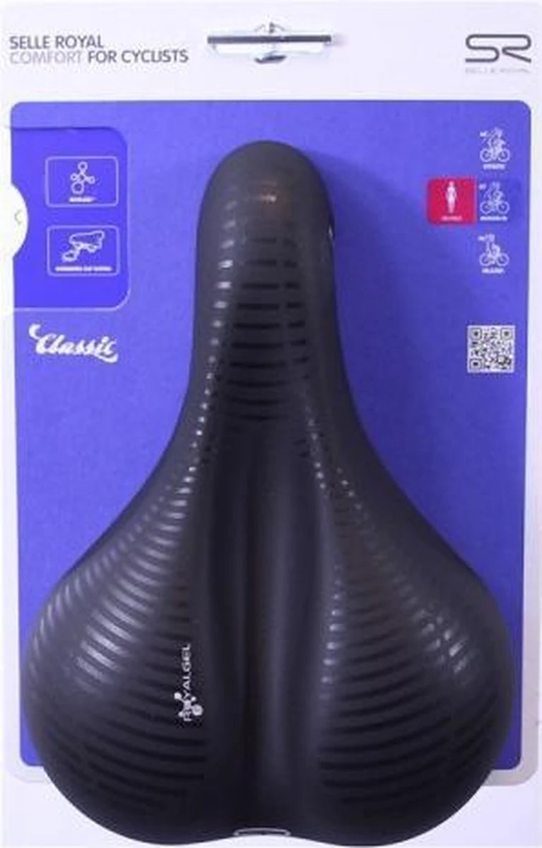 Selle Royal Avenue Moderate 8466 - Fietszadel - Gel - Zwart - Afbeelding 16