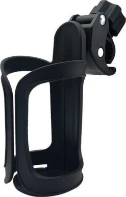 Universele Bekerhouder – Drinkfleshouder Kinderwagen Buggy En Fiets – Bidonhouder Ook Geschikt Voor Joolz – Zwart