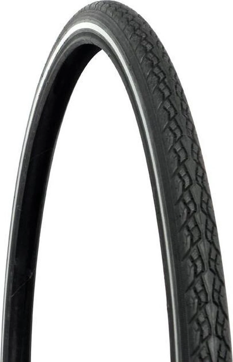 Dresco Anti-Lek Buitenband Metro Elite 28x1 5/8x 1 3/8 (37-622) Reflectie Zwart
