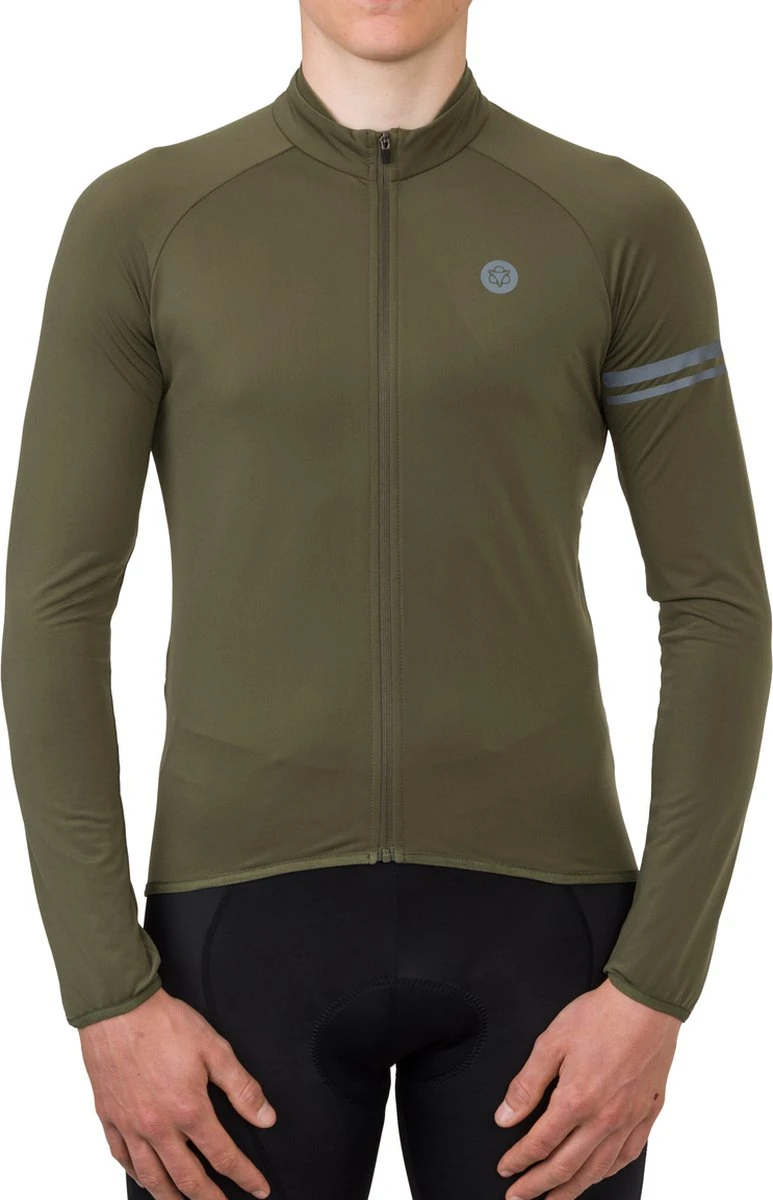 AGU Thermo Fietsshirt Lange Mouwen Essential Heren - Army Green - XL - Afbeelding 3