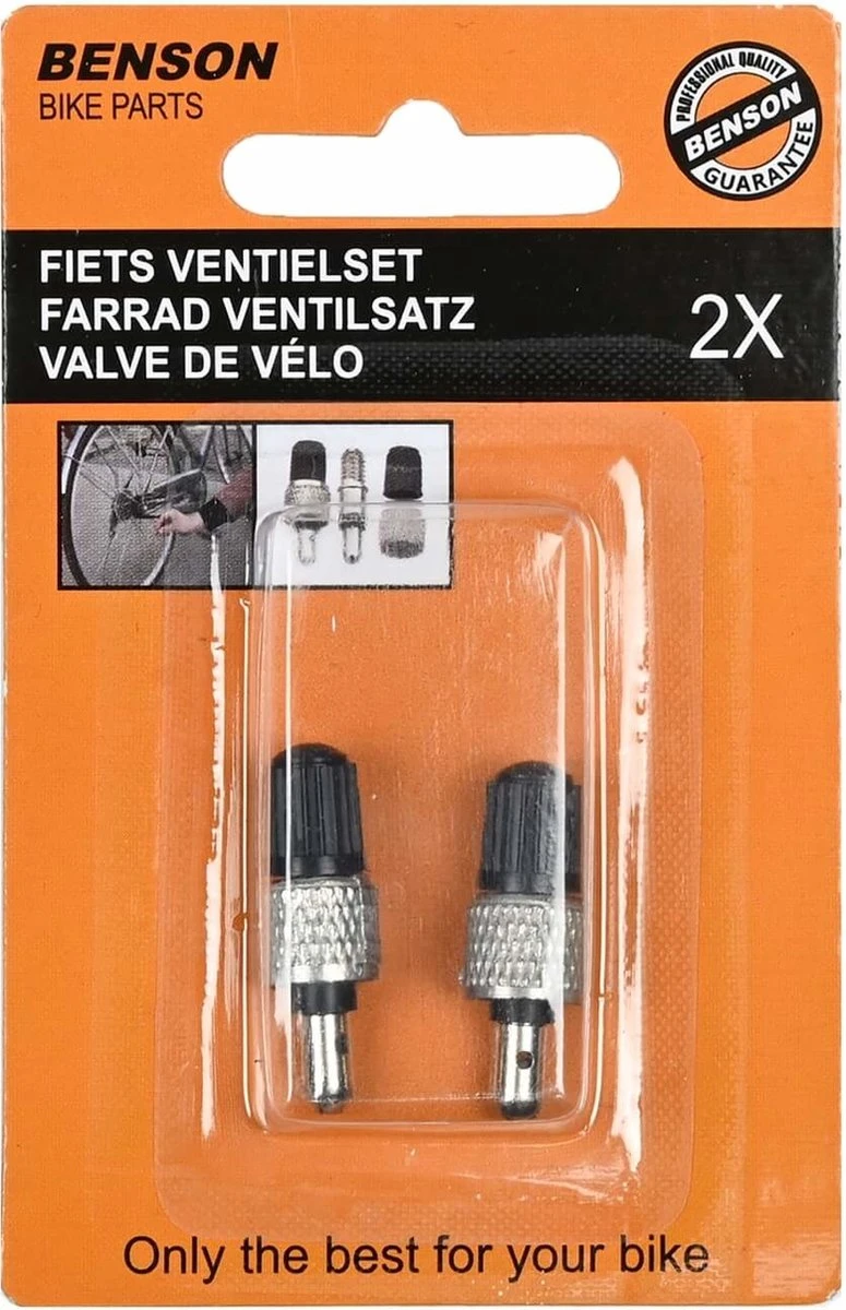 Benson Losse Fietsventiel Dunlop - Blitz - Hollands Met Stopdopje - 2 Stuks - Afbeelding 3