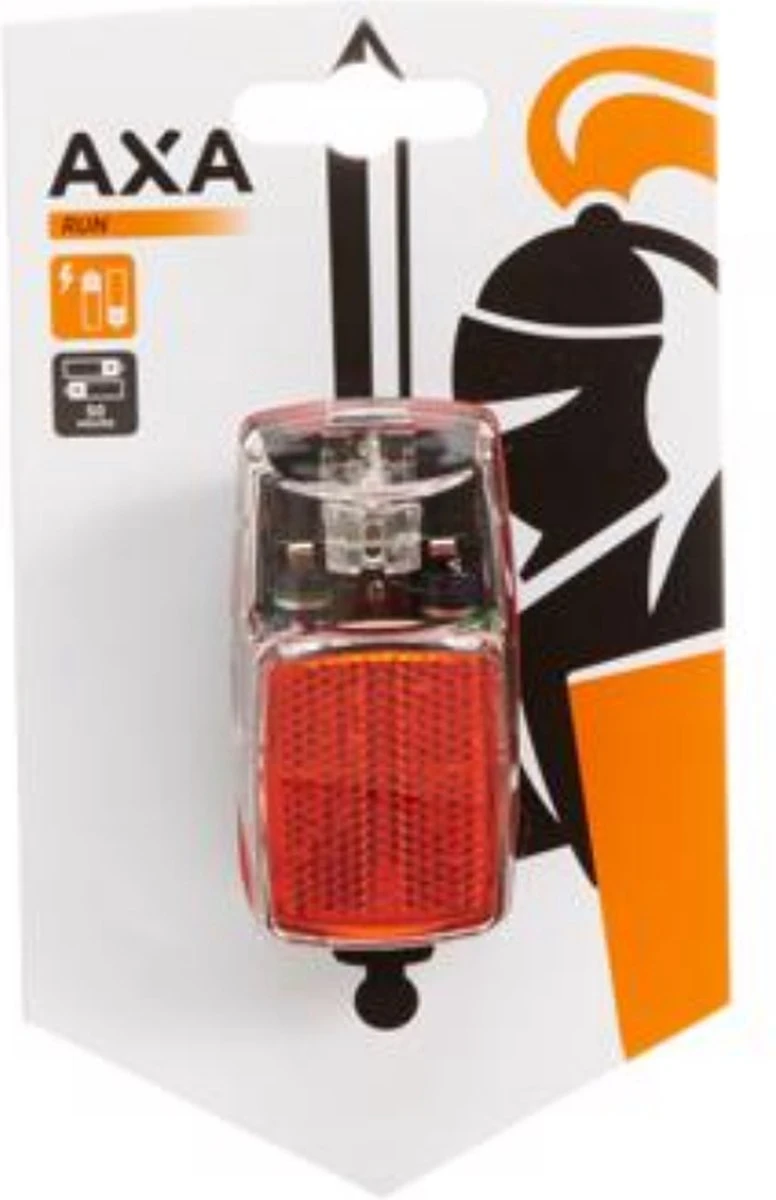 AXA Run Battery - Fiets Achterlicht - LED Fietsverlichting Op Batterij - Spatbord Montage – Rood - Afbeelding 5