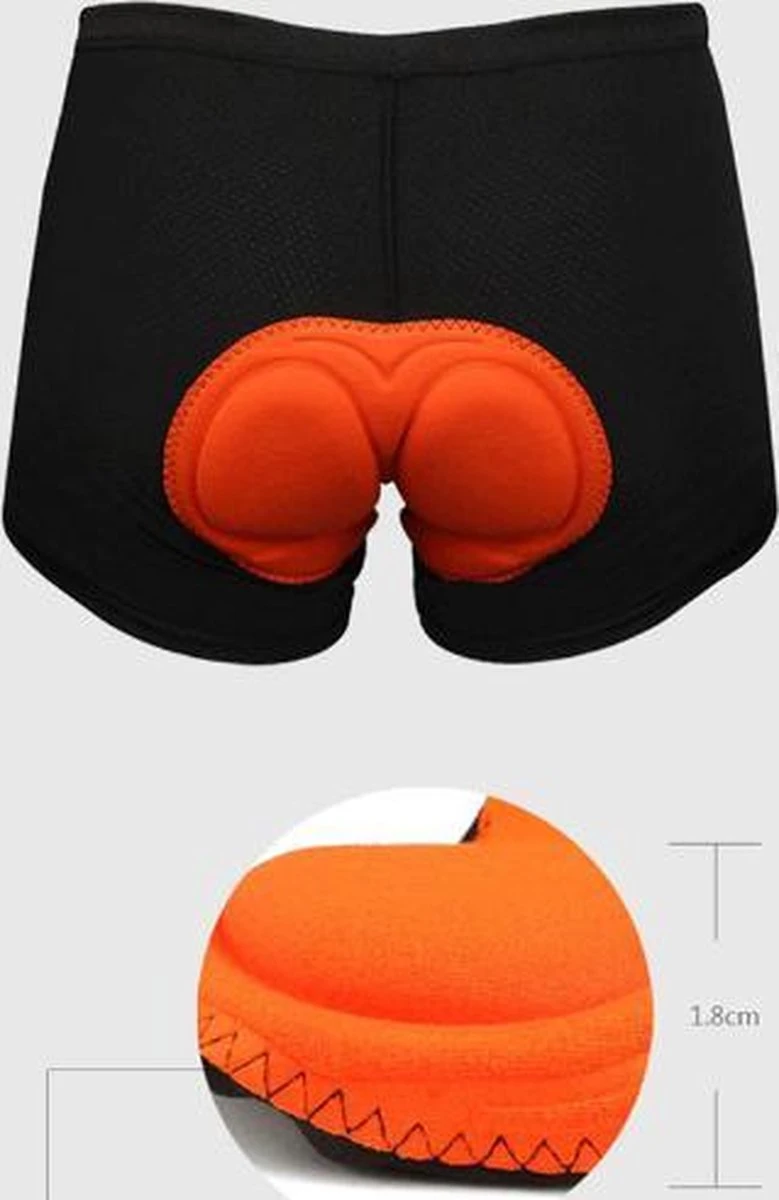 Merkloos Fiets Onderbroek Met Zeem - Unisex-XL - Afbeelding 2