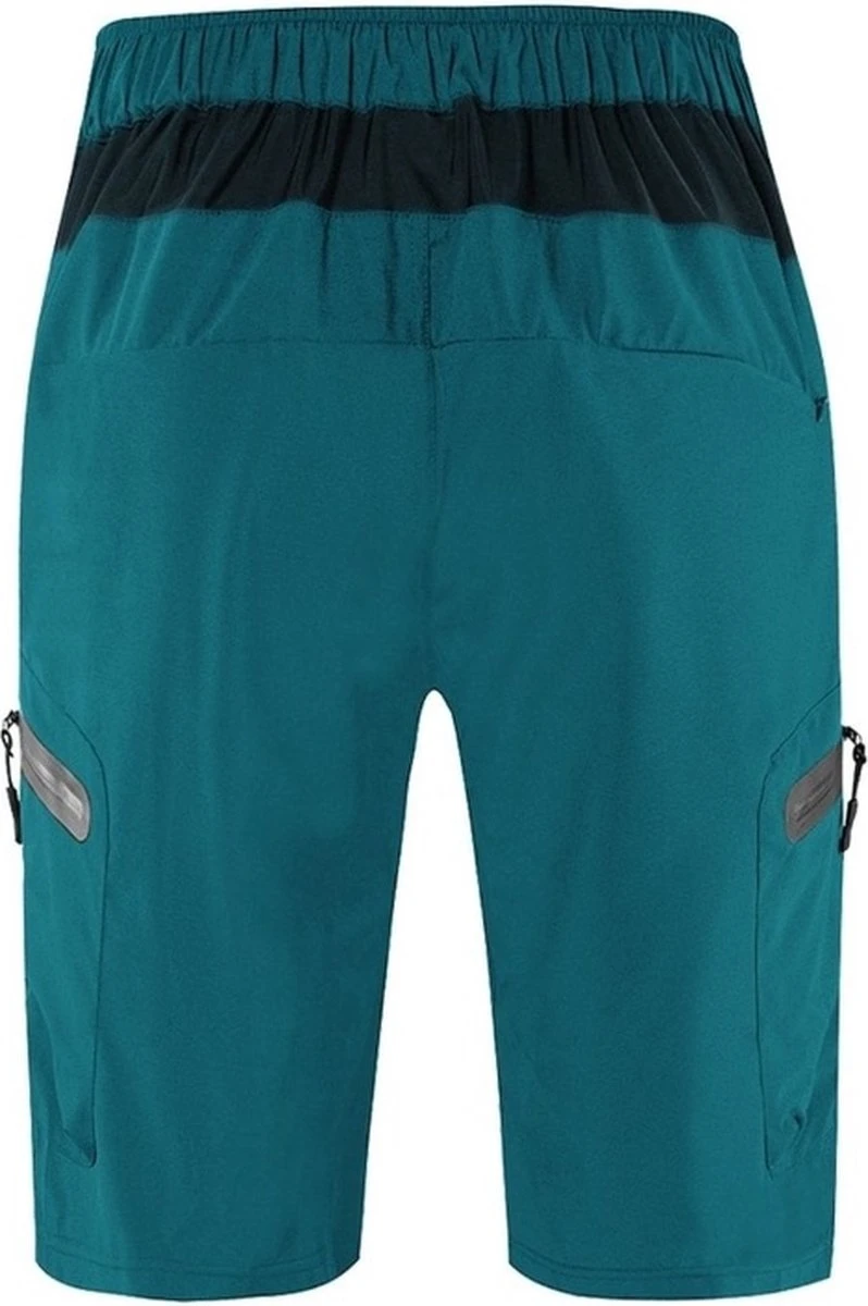 Merkloos Mountainbike Broek - MTB Broek - Short - Blauw - Fietsbroek & Onderbroek Met Zeem - Maat XL - Afbeelding 2