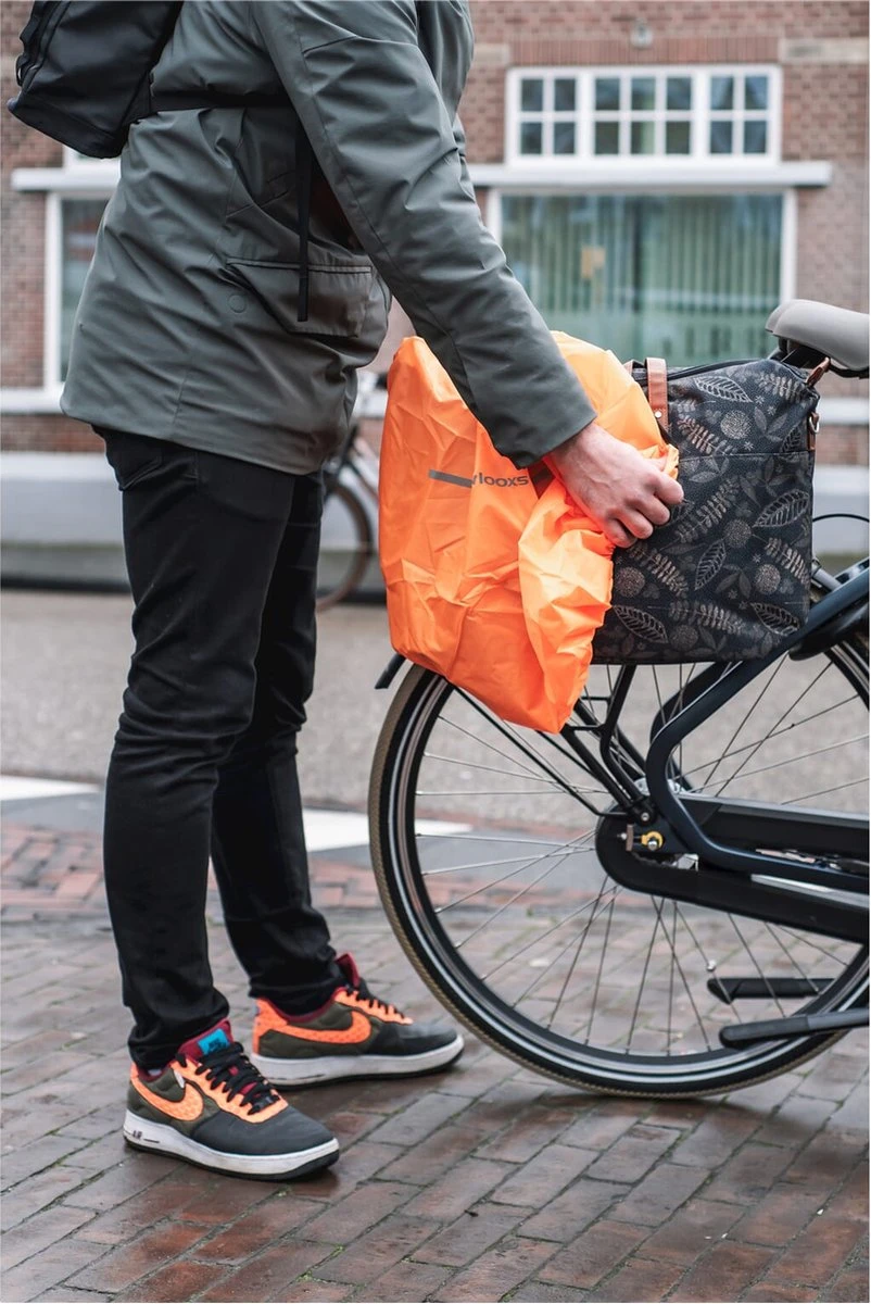 New Looxs Tendo Forest Enkele Fietstas Laptoptas Shopper - 15 Inch Laptopvak - 21 Liter - Antraciet - Afbeelding 6