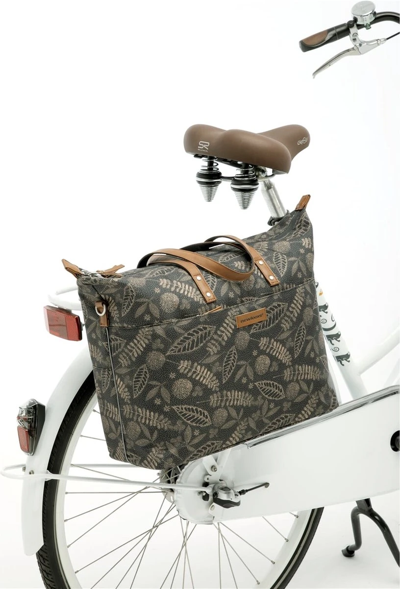 New Looxs Tendo Forest Enkele Fietstas Laptoptas Shopper - 15 Inch Laptopvak - 21 Liter - Antraciet - Afbeelding 9