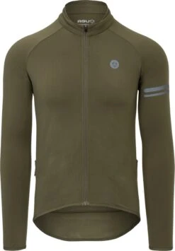 AGU Thermo Fietsshirt Lange Mouwen Essential Heren - Army Green - XL