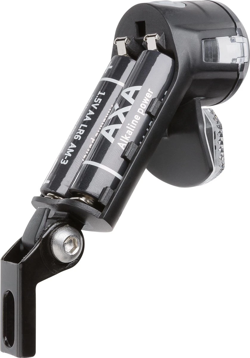 AXA Nox Sport 12 Lux - Fietslamp Voorlicht - LED Koplamp - Fietsverlichting Op Batterij - Auto/Off - Zwart - Afbeelding 4