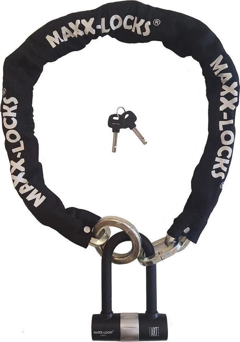 Maxx-Locks Tirau Scooterslot / Motorslot ART 4 Kettingslot + Loop - 150cm - Afbeelding 3