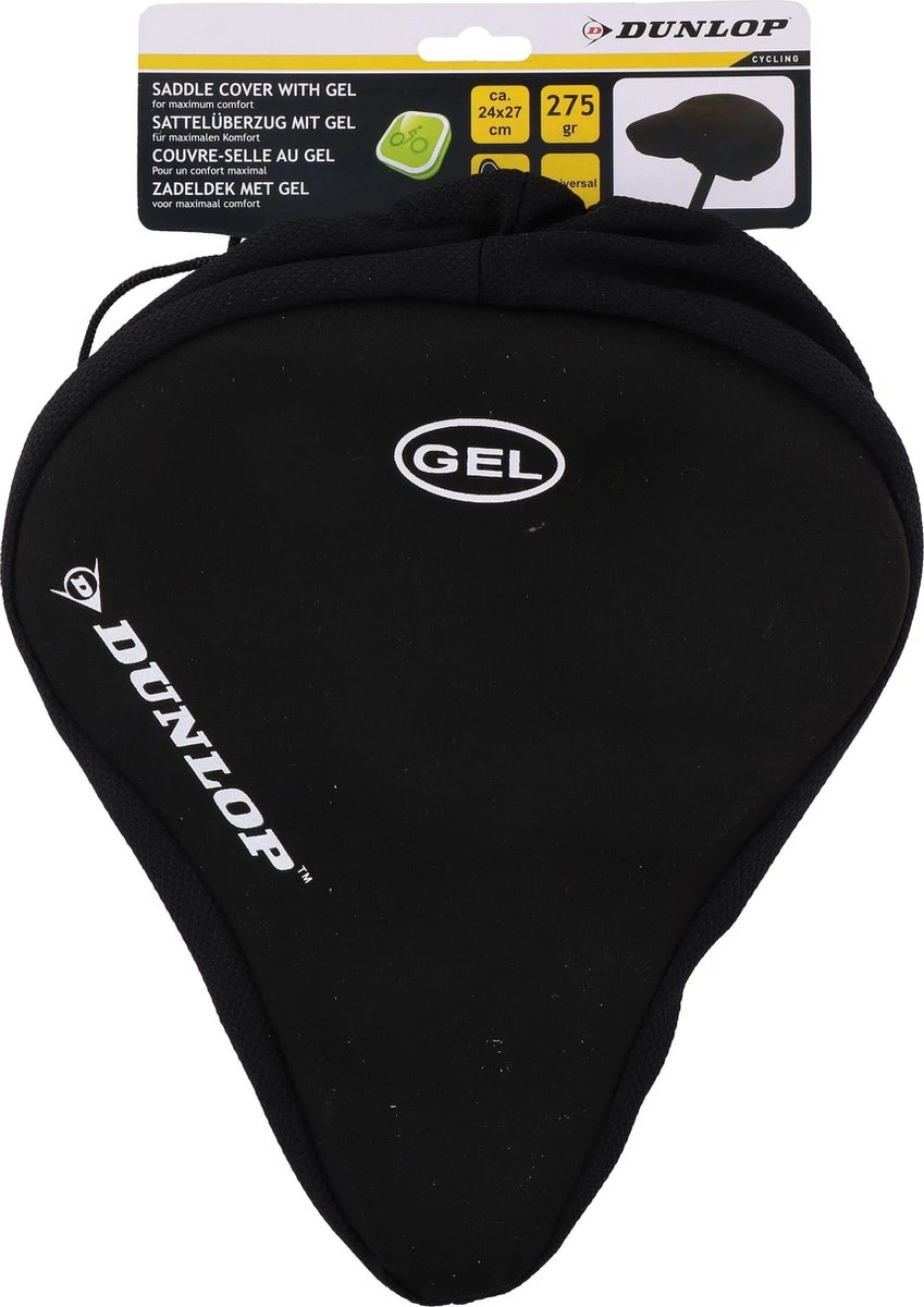 Dunlop Fietszadelhoes - Gel - Fietszadeldekje Met Gel - Comfortabel Fietsen - Zwart - Afbeelding 3