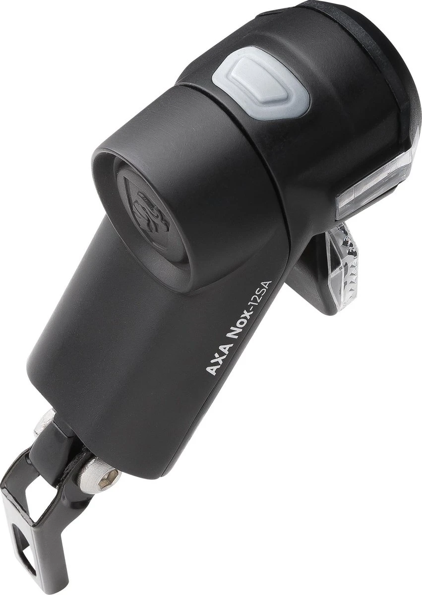 AXA Nox Sport 12 Lux - Fietslamp Voorlicht - LED Koplamp - Fietsverlichting Op Batterij - Auto/Off - Zwart - Afbeelding 3