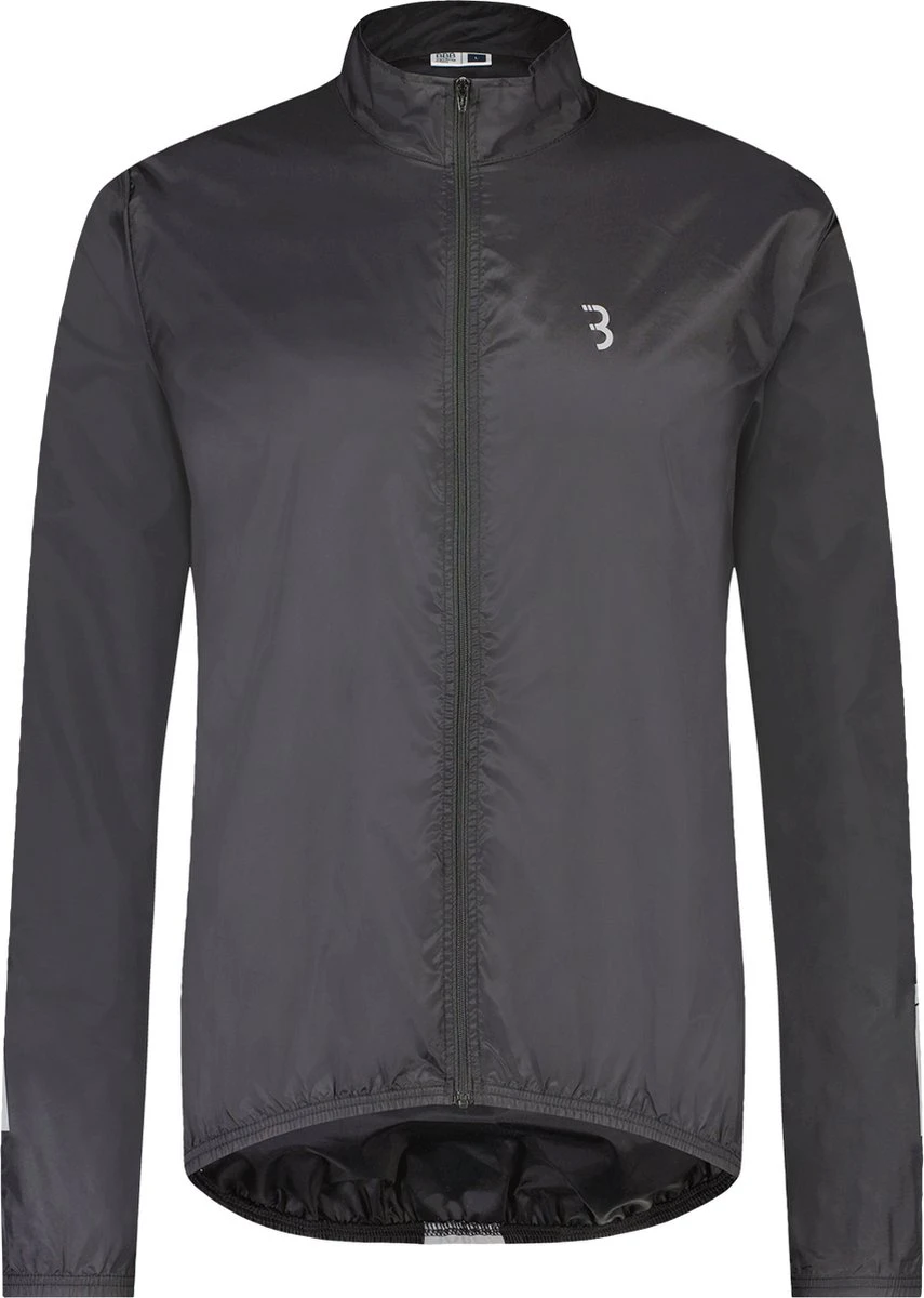 BBB Cycling BaseShield Regenjas Fiets - Wielren Fietsjack - Regenjack - Wind- En Waterdicht - Zwart - Maat L
