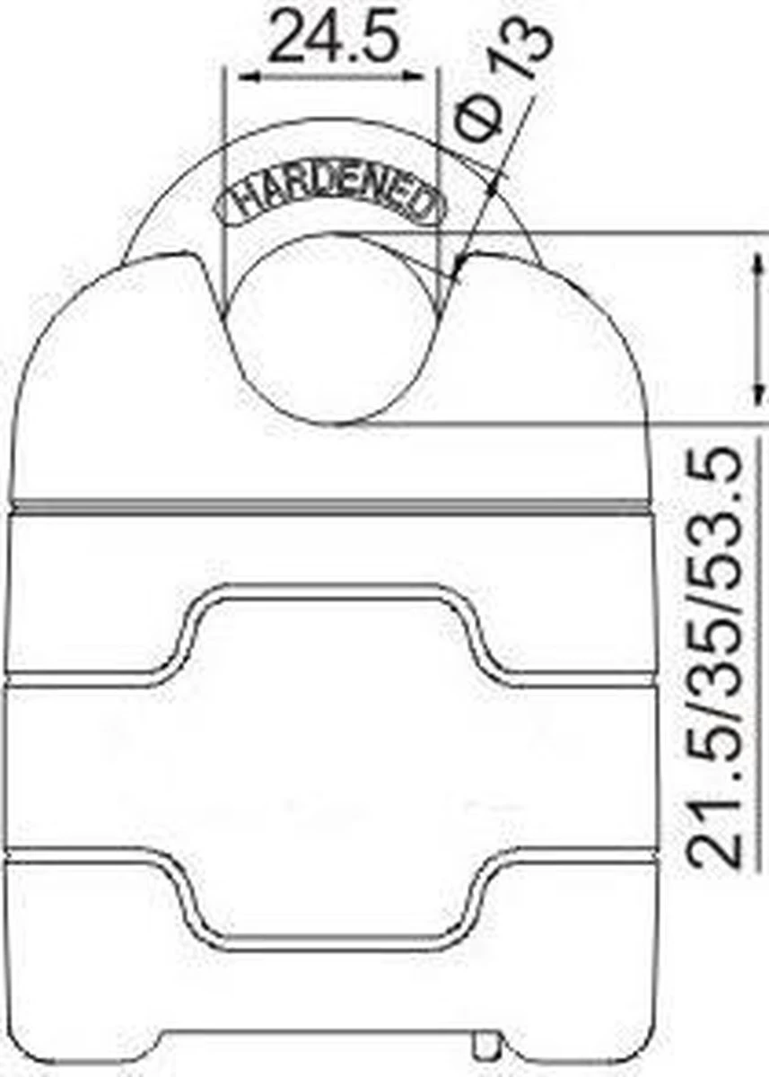 VINZ Makalu Motorslot / Kettingslot / Scooterslot ART 4 Gecertificeerd - 200 Cm Ketting - Dikte Schakels: 10,5mm - Afbeelding 7