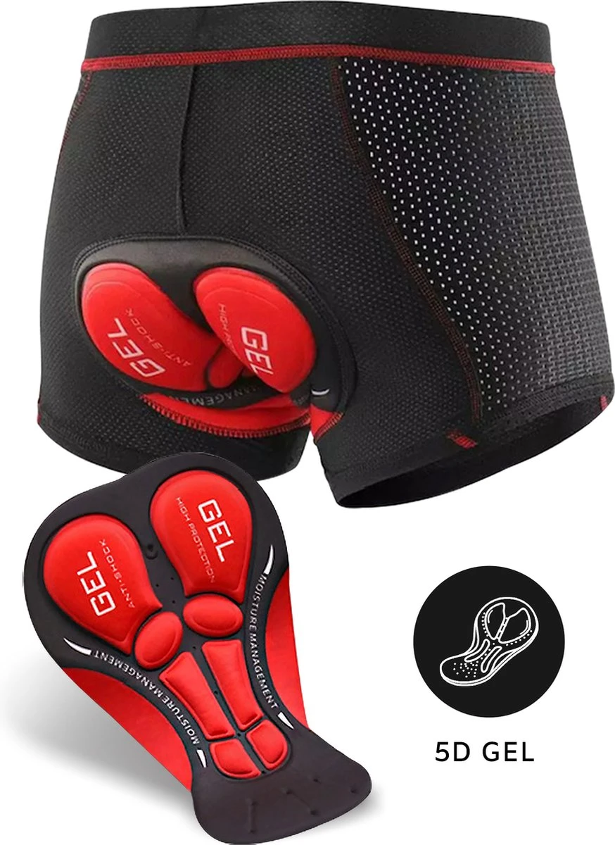 Fietsonderbroek Dames Heren Met Zeem - Fietsbroek - Fietsondergoed - Wielerbroek - 3XL