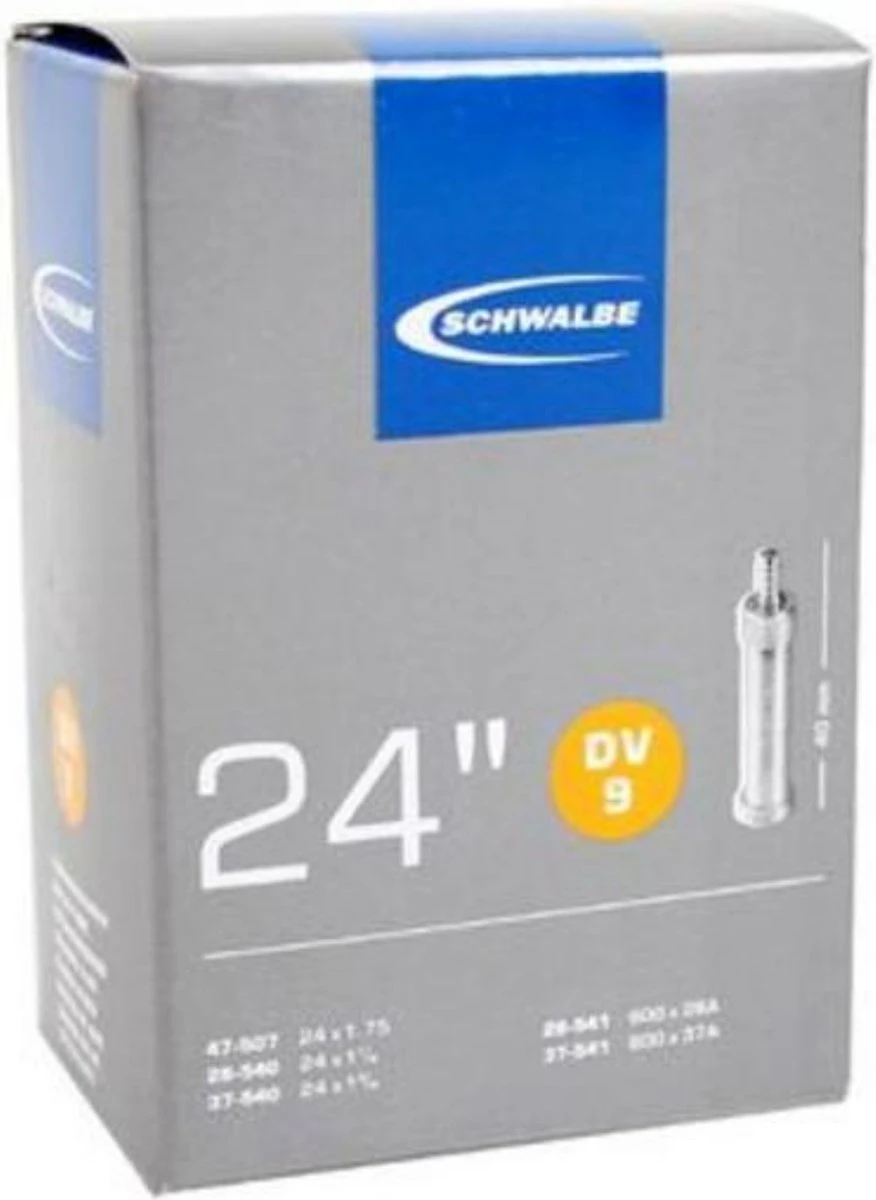 Schwalbe Binnenband - DV9 - 24 Inch X 1 1/8 - 1.75 - Hollands Ventiel - 32mm - Afbeelding 3
