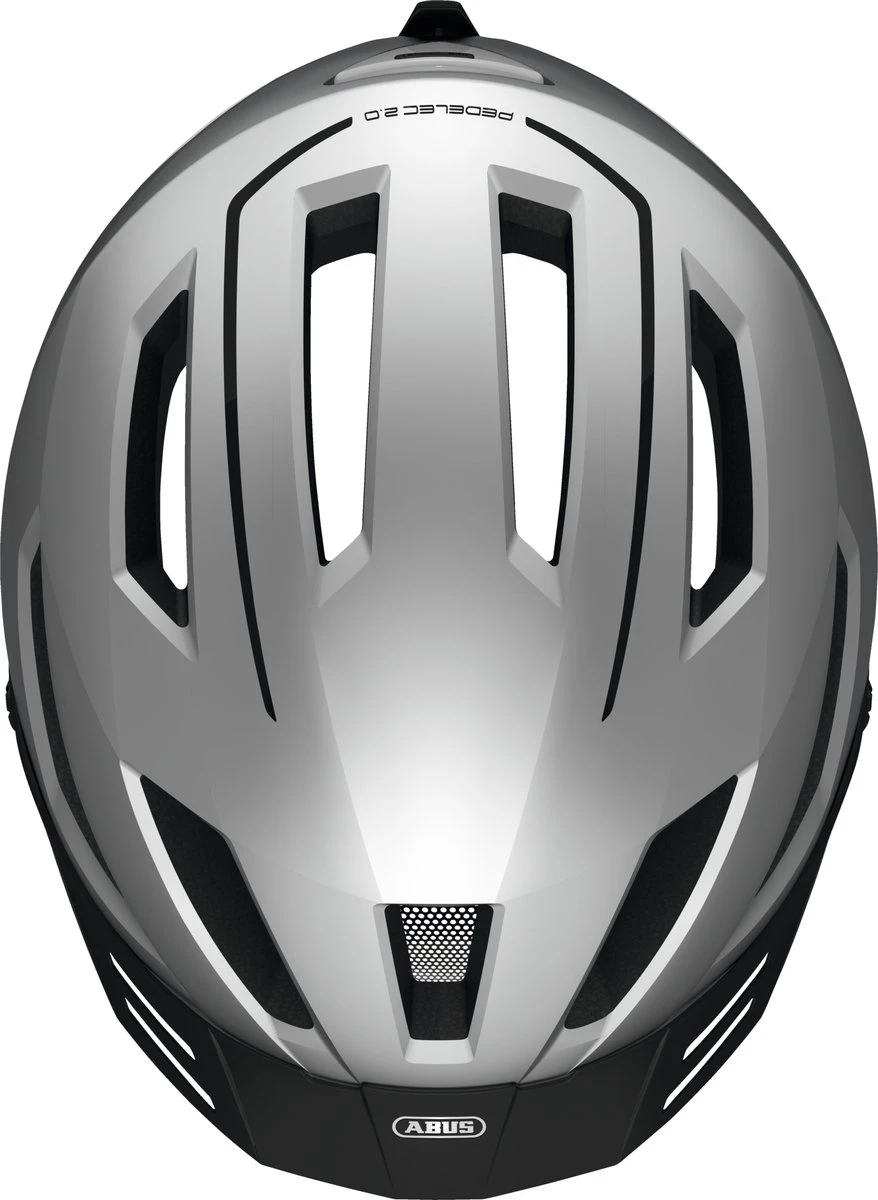 ABUS Pedelec 2.0 Fietshelm – Silver Edition – Maat M (52-57 Cm) NTA Gekeurd – Geschikt Voor High Speed E-bikes En Snorfietsen - Afbeelding 3