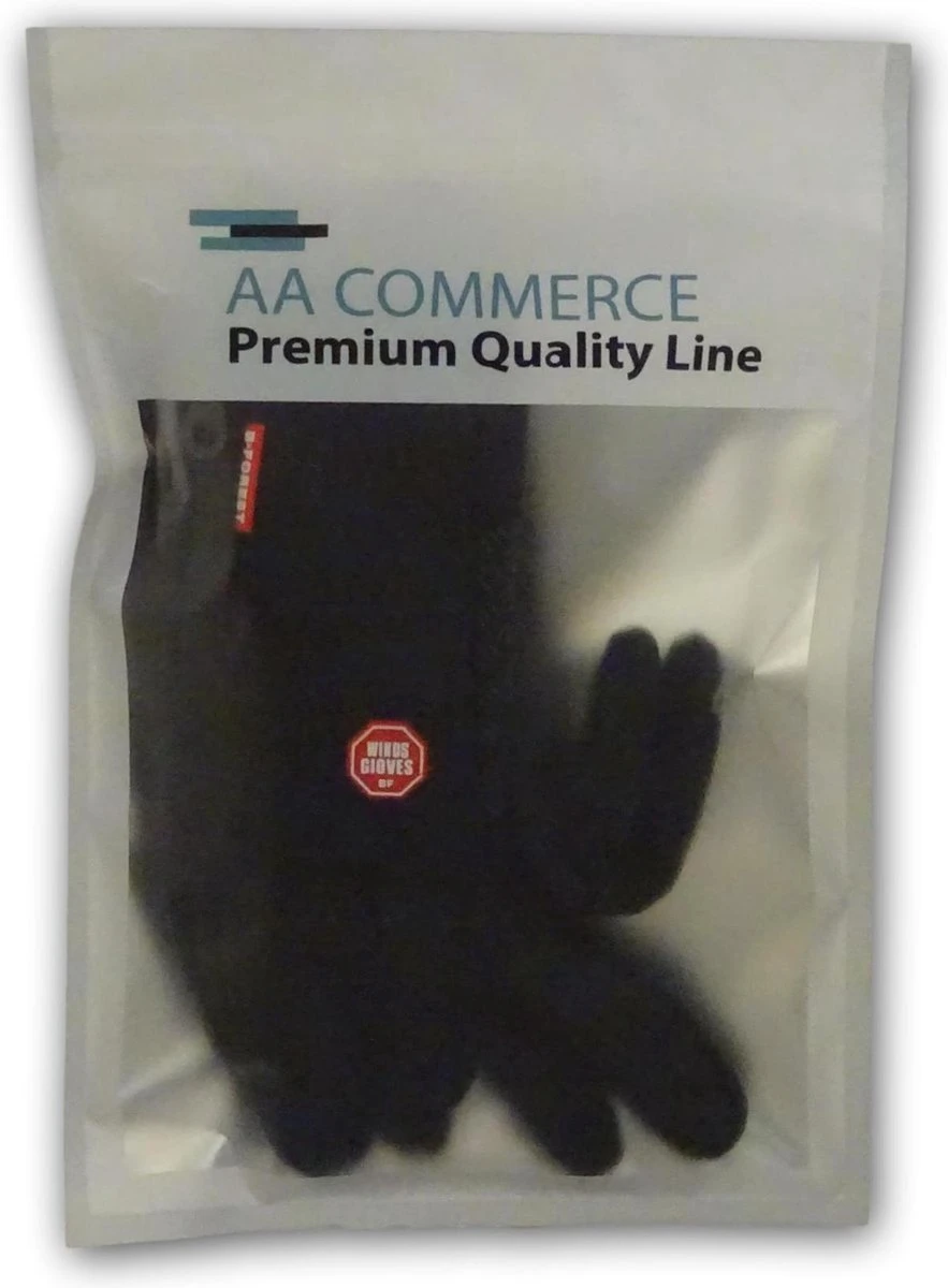 Luxe Winter Handschoenen Met Touch Tip Gloves - Fietshandschoenen Touchscreen Gloves - Voor Fiets/Scooter/Sporten/Wandelen - Winddicht Met Heerlijk Warme Fleece Voering - Winterhandschoenen - Voor Heren - XL - Zwart - Afbeelding 2