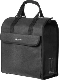 Basil Mira Fietsshopper - Enkele Fietstas - Zwart - 17 Liter