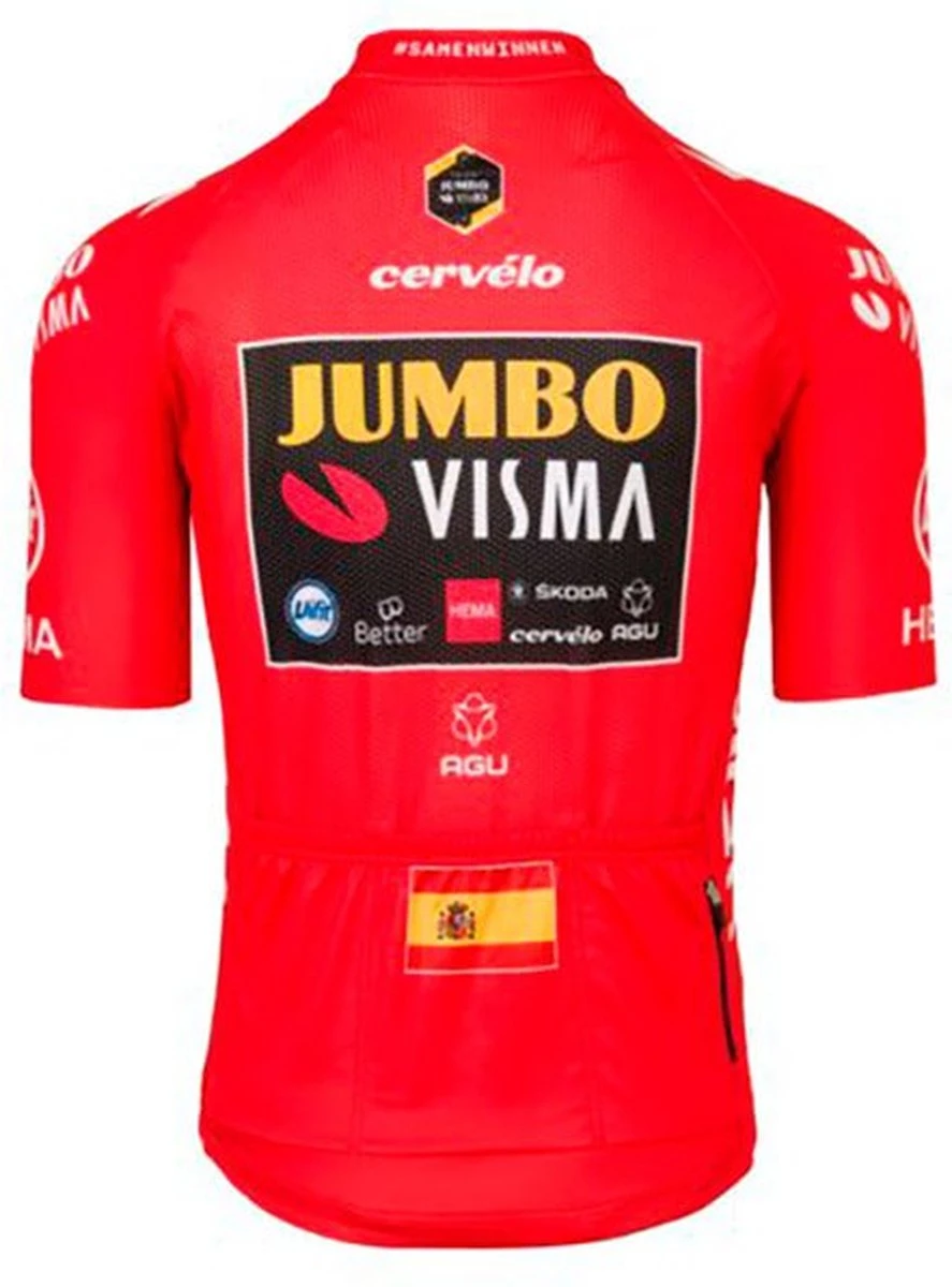 AGU Shirt Km JUMBO-VISMA Replica 2021 RED - Afbeelding 2