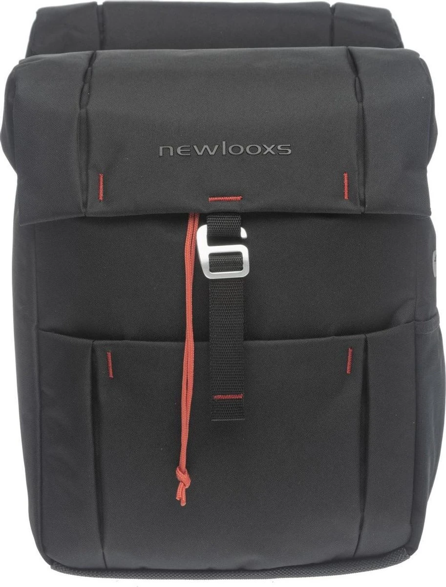 New Looxs Vigo Double Atran AVS Dubbele Fietstas - Afneembaar - 37 Liter - Zwart - Afbeelding 2