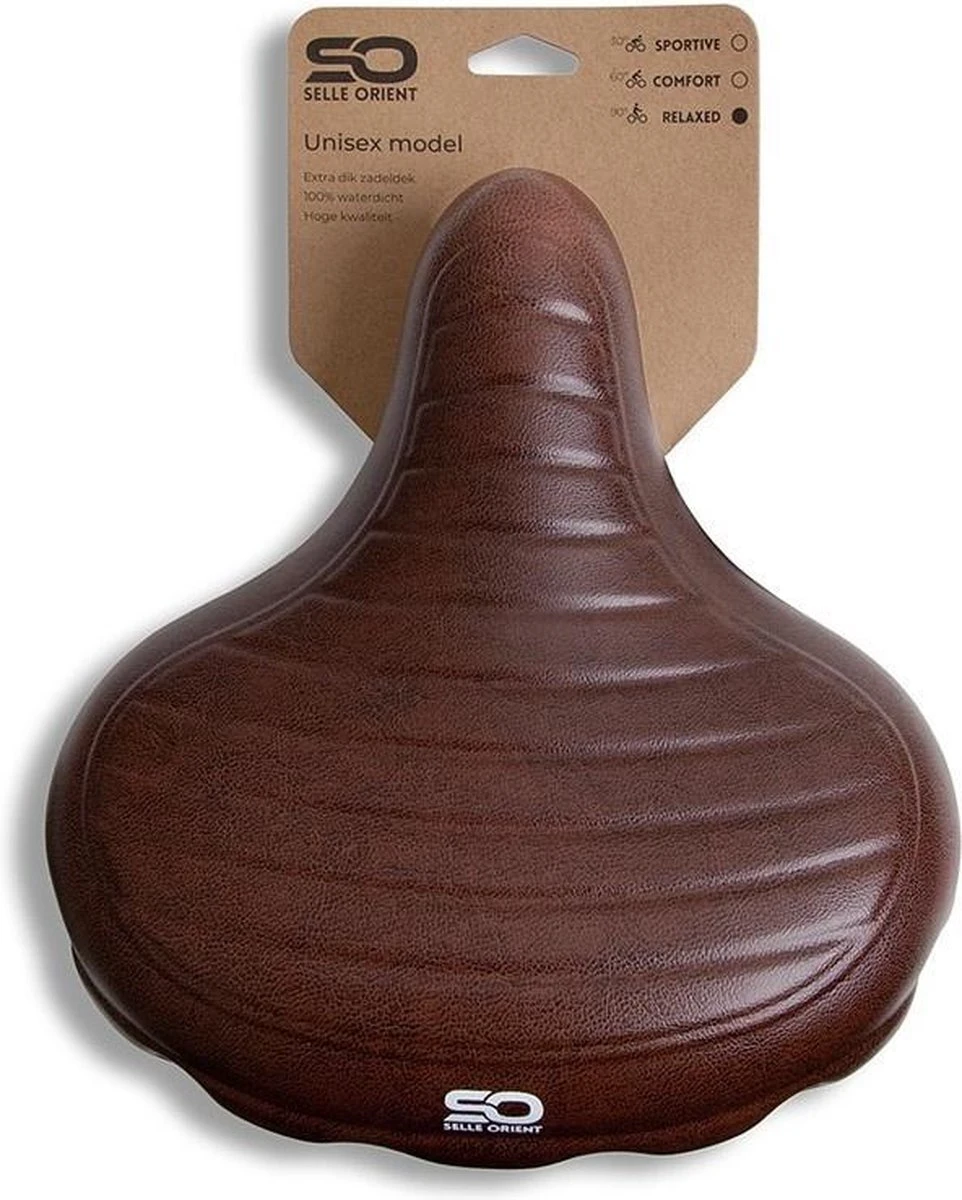 Selle Orient Relax Premium Fietszadel - Waterdicht - Bruin - Comfort - Afbeelding 4